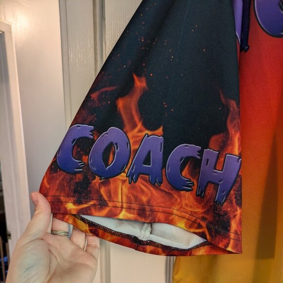 Ultra Rare Sample Nightmares Oversized Tee Flame Print Unique - Picture 6 of 6